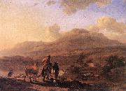 BERCHEM, Nicolaes Italian Landscape at Sunset oil painting picture wholesale